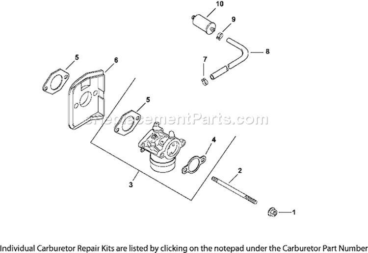 Page H Diagram and Parts List for CV15-41555  Kohler Engine
