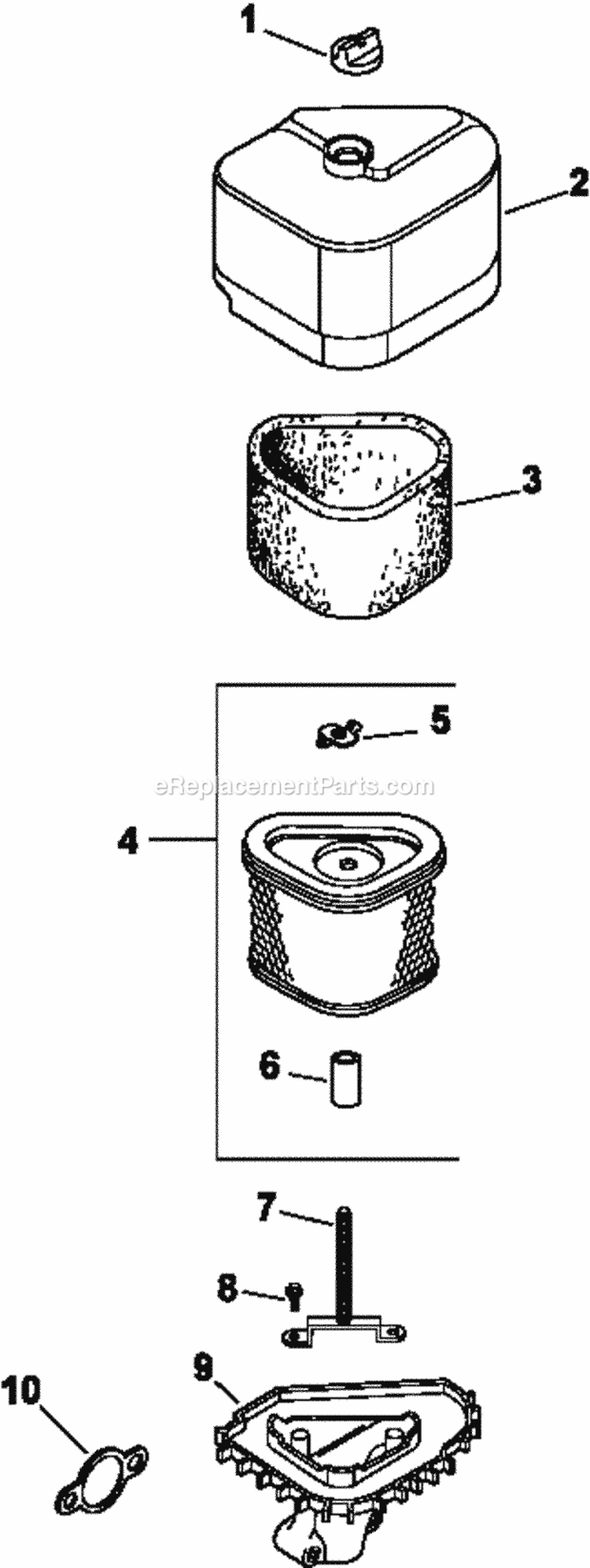 Page B Diagram and Parts List for CV13-21514  Kohler Engine