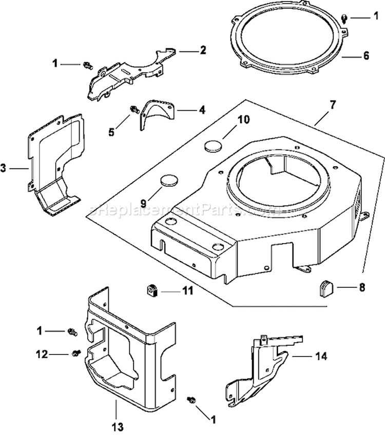 Page B Diagram and Parts List for CV15-41537  Kohler Engine