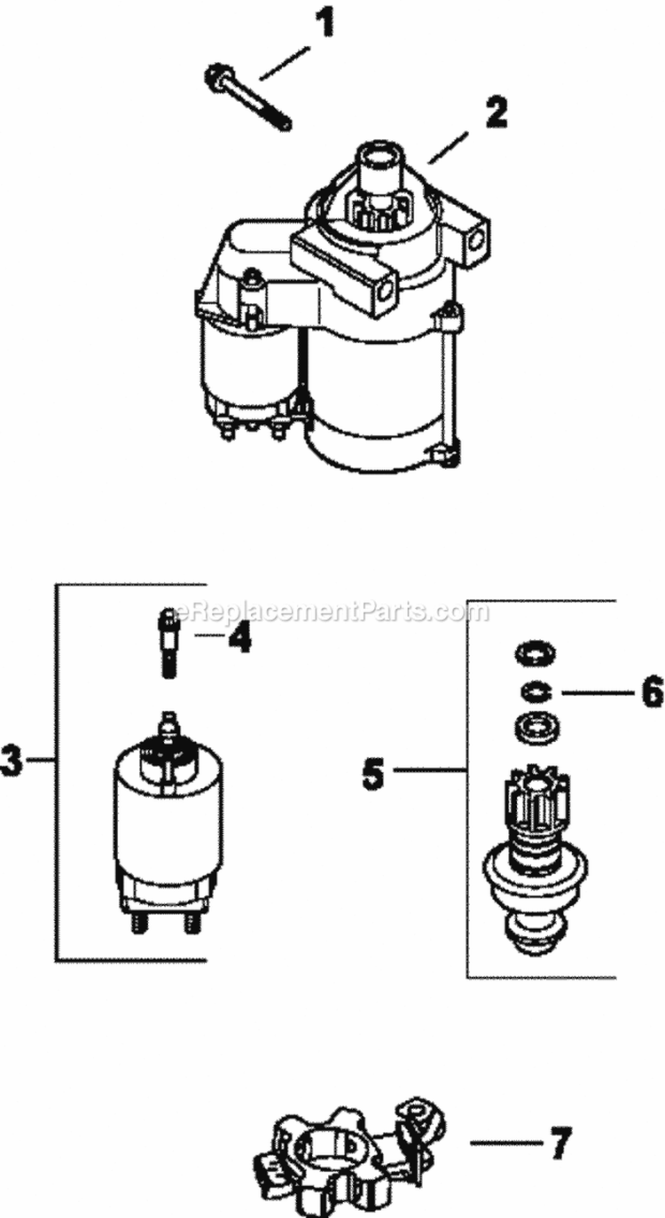 Page L Diagram and Parts List for CV15-41571  Kohler Engine