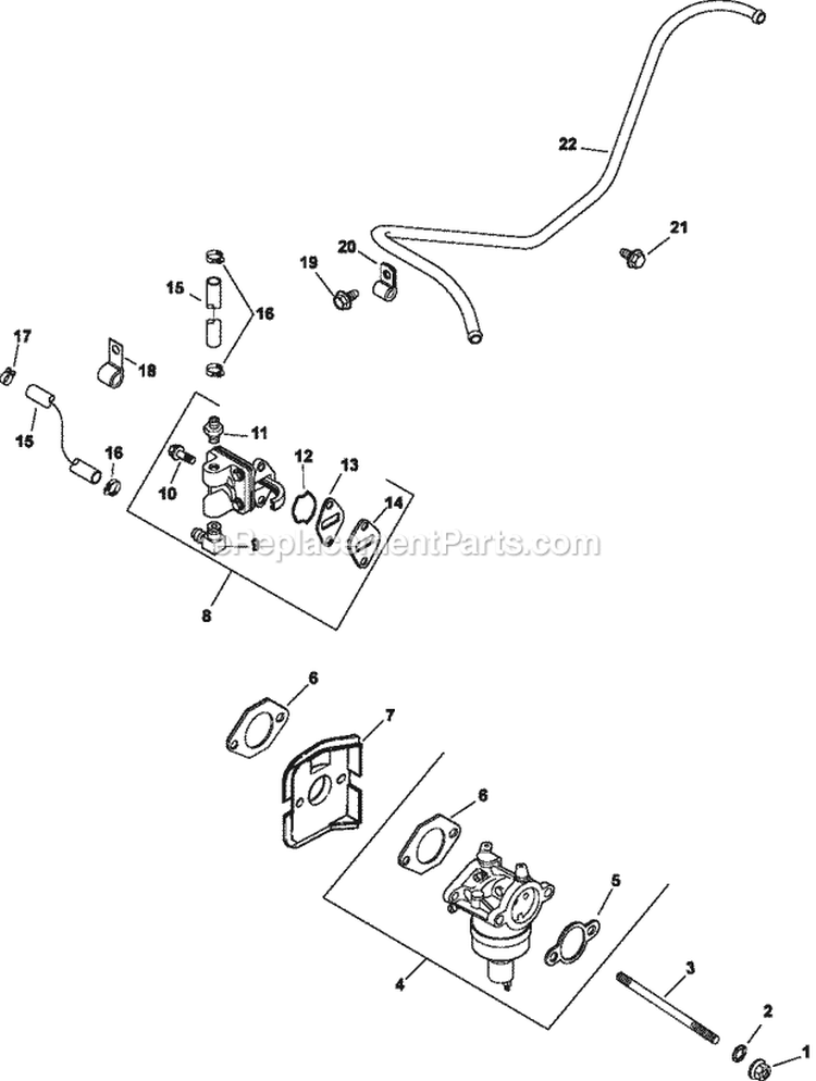 Page H Diagram and Parts List for CV15-41571  Kohler Engine