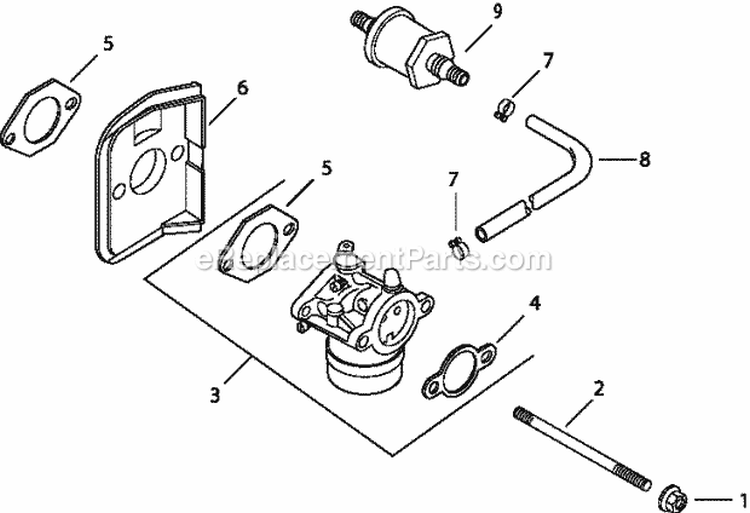 Page H Diagram and Parts List for CV13-21528  Kohler Engine