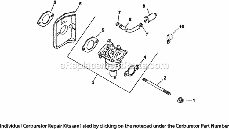 Page H Diagram and Parts List for CV14-1409  Kohler Engine