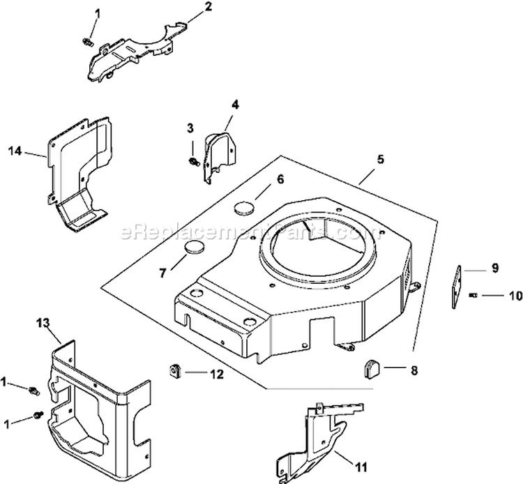 Page B Diagram and Parts List for CV15-41580  Kohler Engine