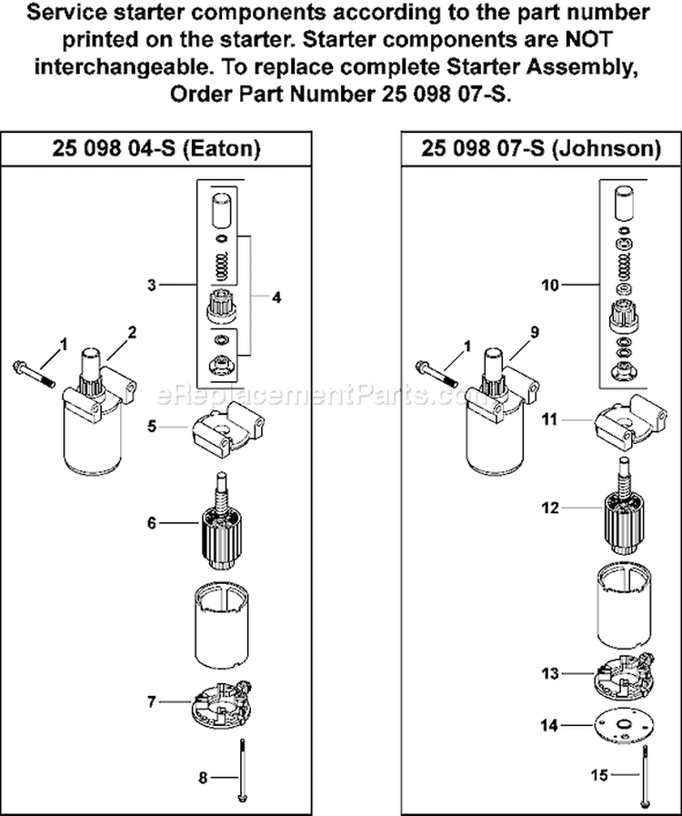Page M Diagram and Parts List for CV15-41596  Kohler Engine