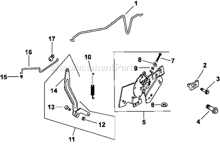 Page F Diagram and Parts List for CV15-41612  Kohler Engine