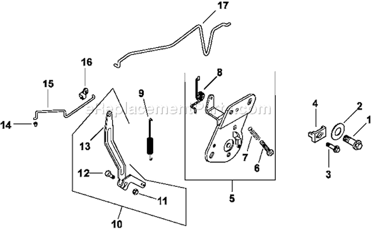 Page F Diagram and Parts List for CV15-41594  Kohler Engine
