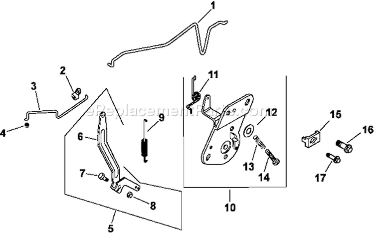 Page F Diagram and Parts List for CV15-41503  Kohler Engine