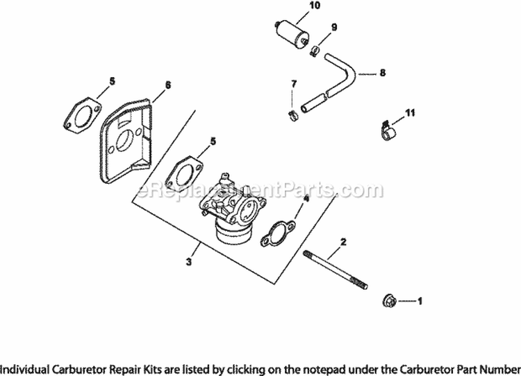 Page H Diagram and Parts List for CV15-41552  Kohler Engine