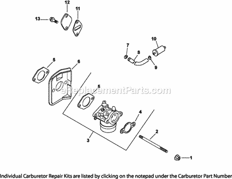 Page H Diagram and Parts List for CV15-41634  Kohler Engine