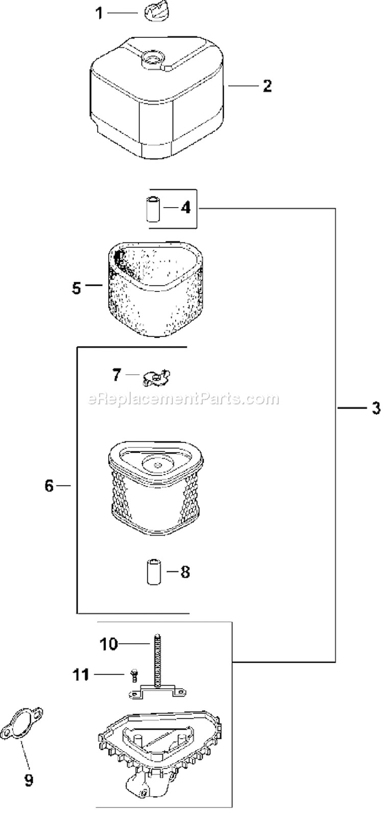 Page A Diagram and Parts List for CV15ST-41584  Kohler Engine
