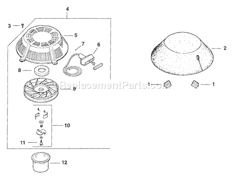 Page N Diagram and Parts List for CV14ST-1493  Kohler Engine