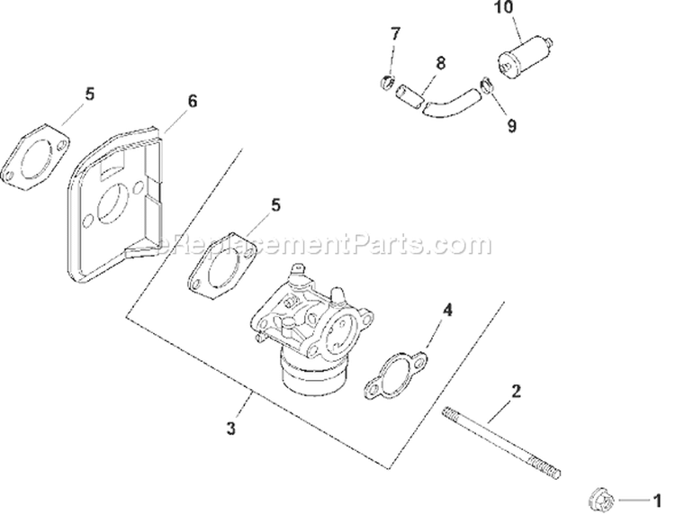 Page H Diagram and Parts List for CV15T-41600  Kohler Engine