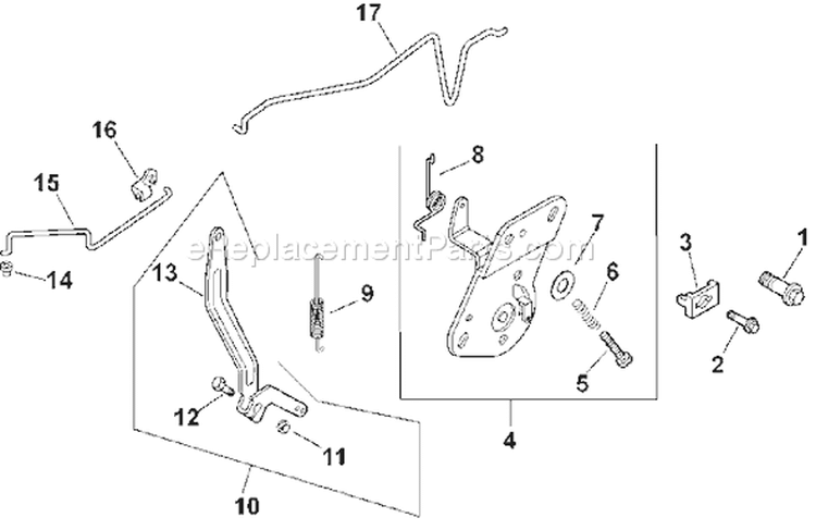 Page F Diagram and Parts List for CV15T-41607  Kohler Engine