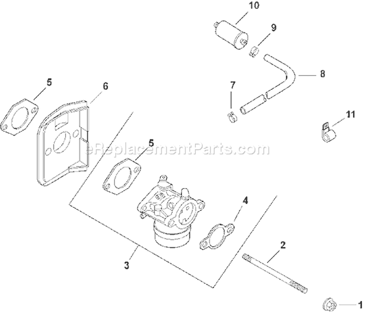 Page H Diagram and Parts List for CV15T-41623  Kohler Engine