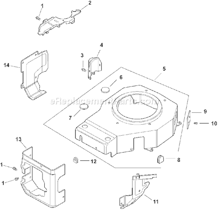 Page B Diagram and Parts List for CV13T-21518  Kohler Engine