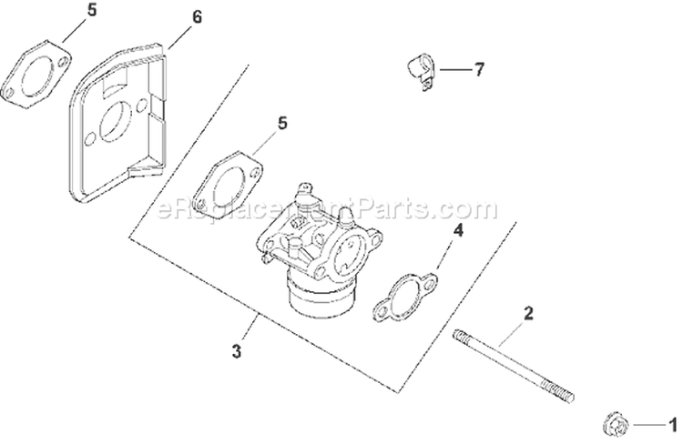Page H Diagram and Parts List for CV15T-41607  Kohler Engine