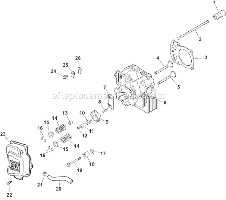 Page I Diagram and Parts List for CV15T-41633  Kohler Engine