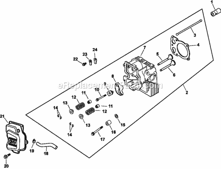 Page I Diagram and Parts List for CV13-21503  Kohler Engine