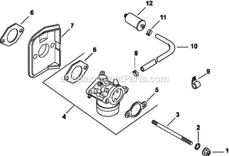 Page H Diagram and Parts List for CV16-43520  Kohler Engine