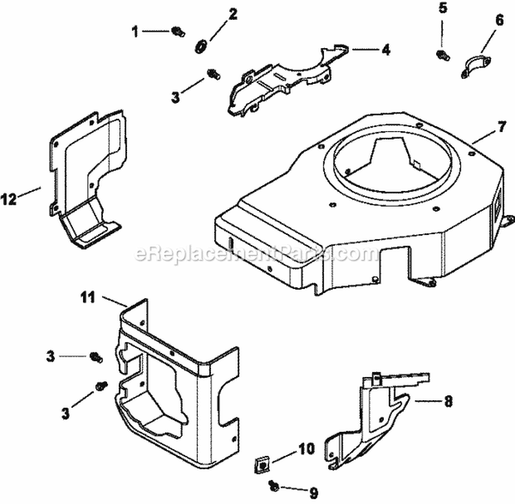 Page B Diagram and Parts List for CV16-43522  Kohler Engine