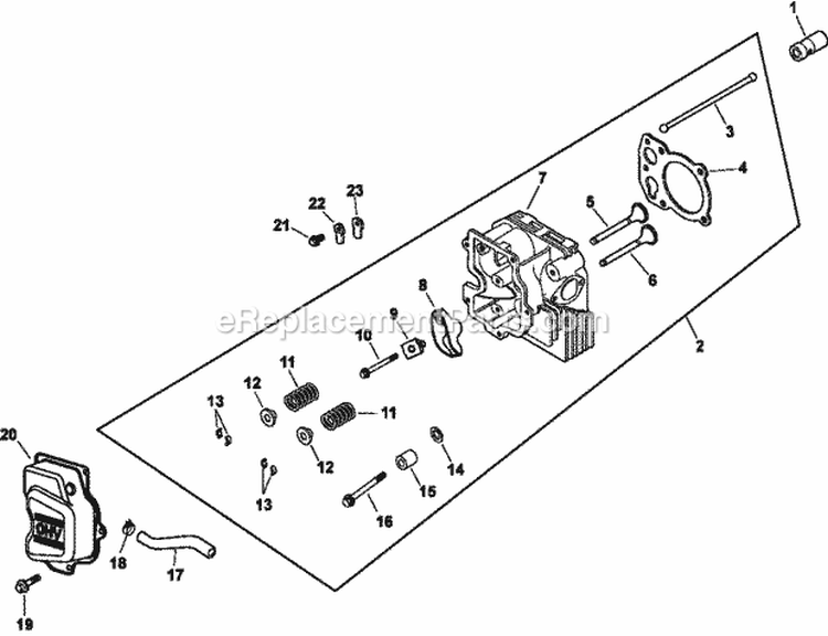 Page O Diagram and Parts List for CV15-41610  Kohler Engine