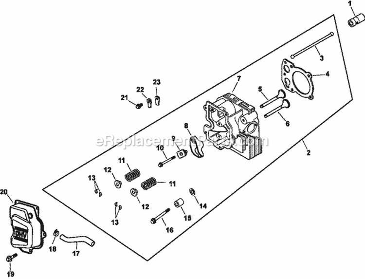 Page J Diagram and Parts List for CV16-43525  Kohler Engine
