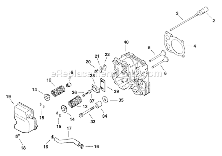 Page L Diagram and Parts List for CV13S-21533  Kohler Engine