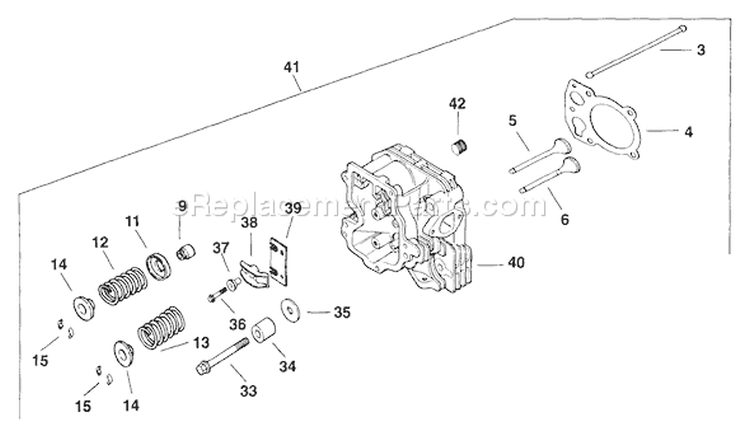 Page K Diagram and Parts List for CV14ST-1493  Kohler Engine