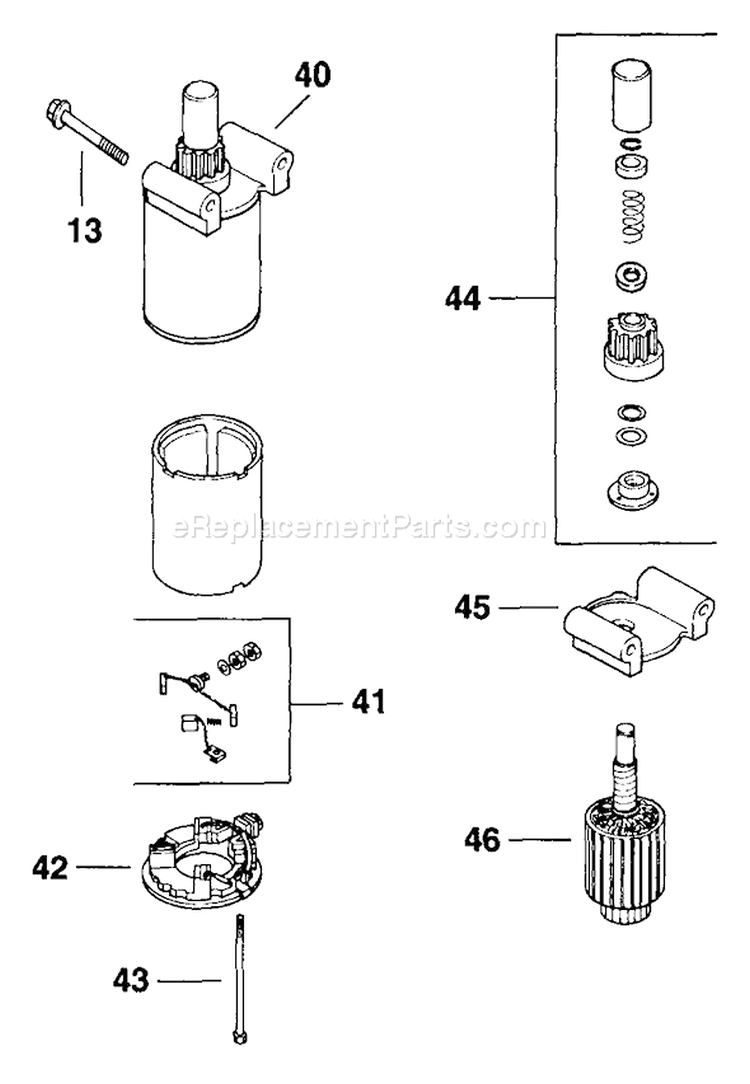 Page O Diagram and Parts List for CV125-1270  Kohler Engine
