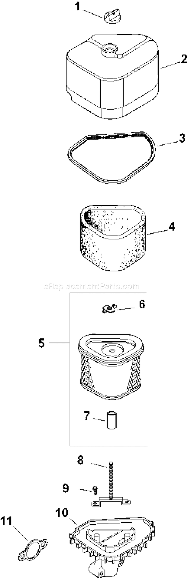 Page A Diagram and Parts List for CV16S-43515  Kohler Engine