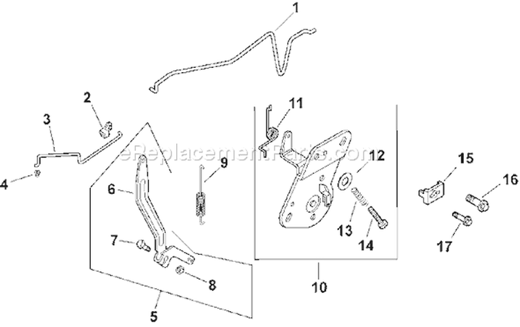 Page F Diagram and Parts List for CV13ST-21512  Kohler Engine