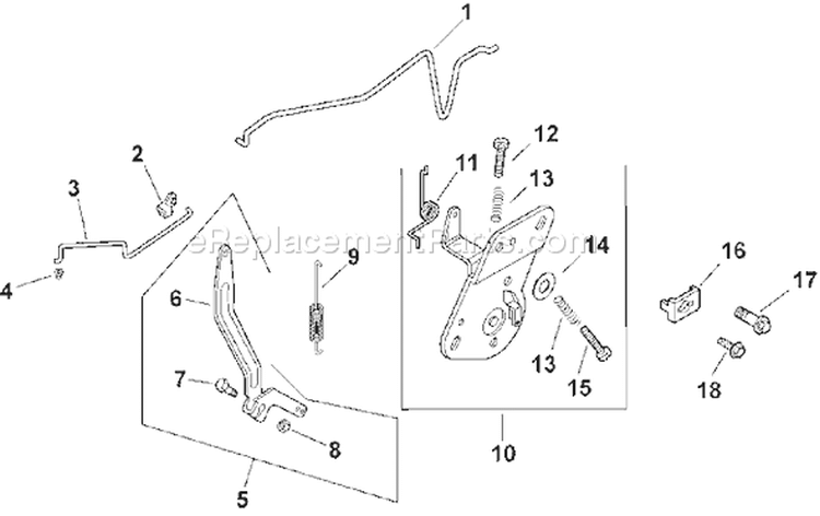 Page F Diagram and Parts List for CV16S-43525  Kohler Engine