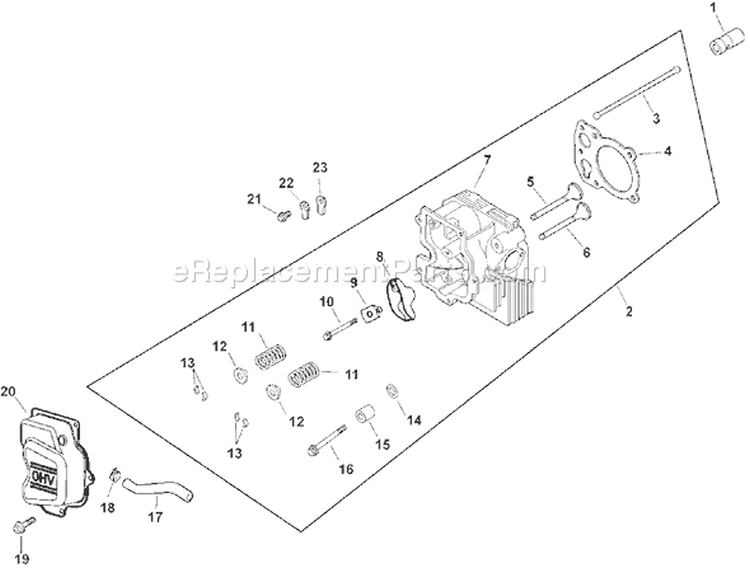 Page I Diagram and Parts List for CV16S-43525  Kohler Engine