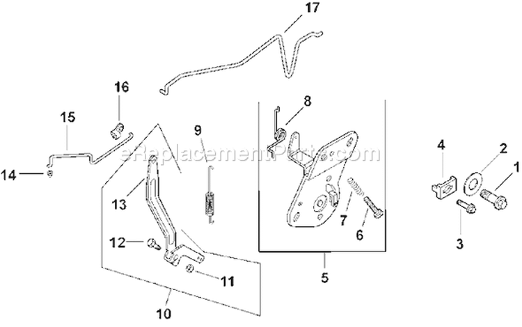 Page F Diagram and Parts List for CV16S-43515  Kohler Engine
