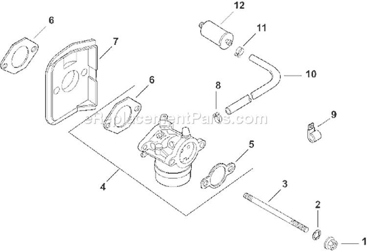 Page H Diagram and Parts List for CV16S-43519  Kohler Engine