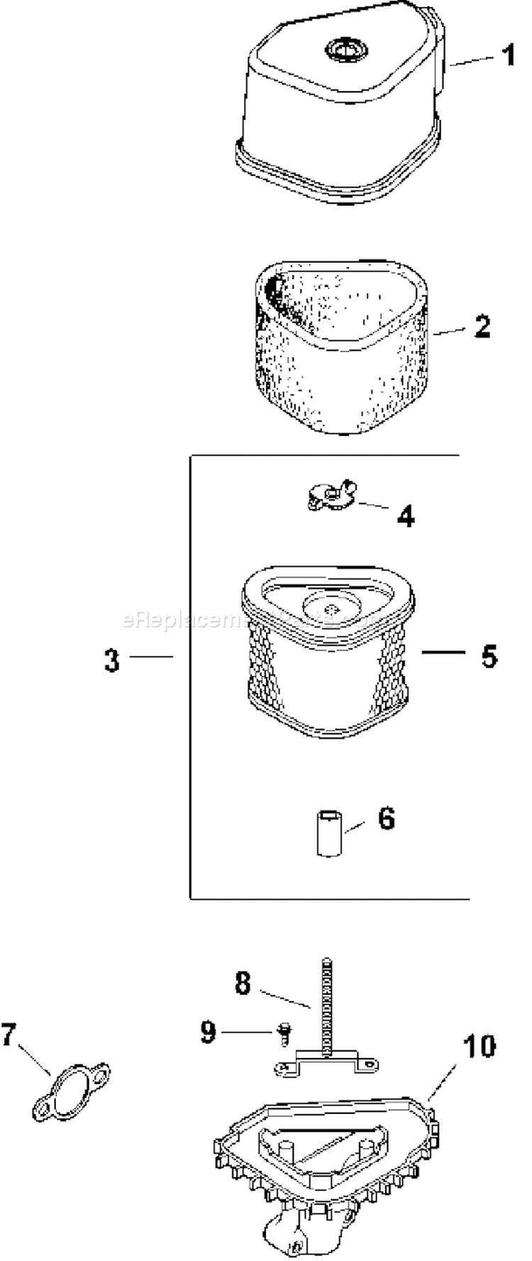 Page A Diagram and Parts List for CV16S-43514  Kohler Engine