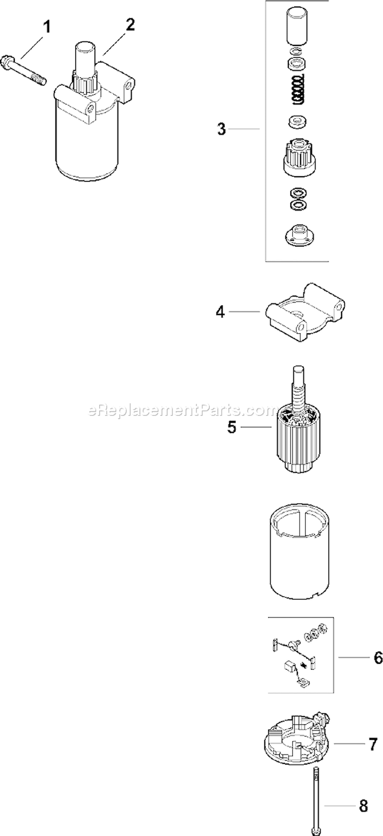 Page M Diagram and Parts List for CV16S-43514  Kohler Engine