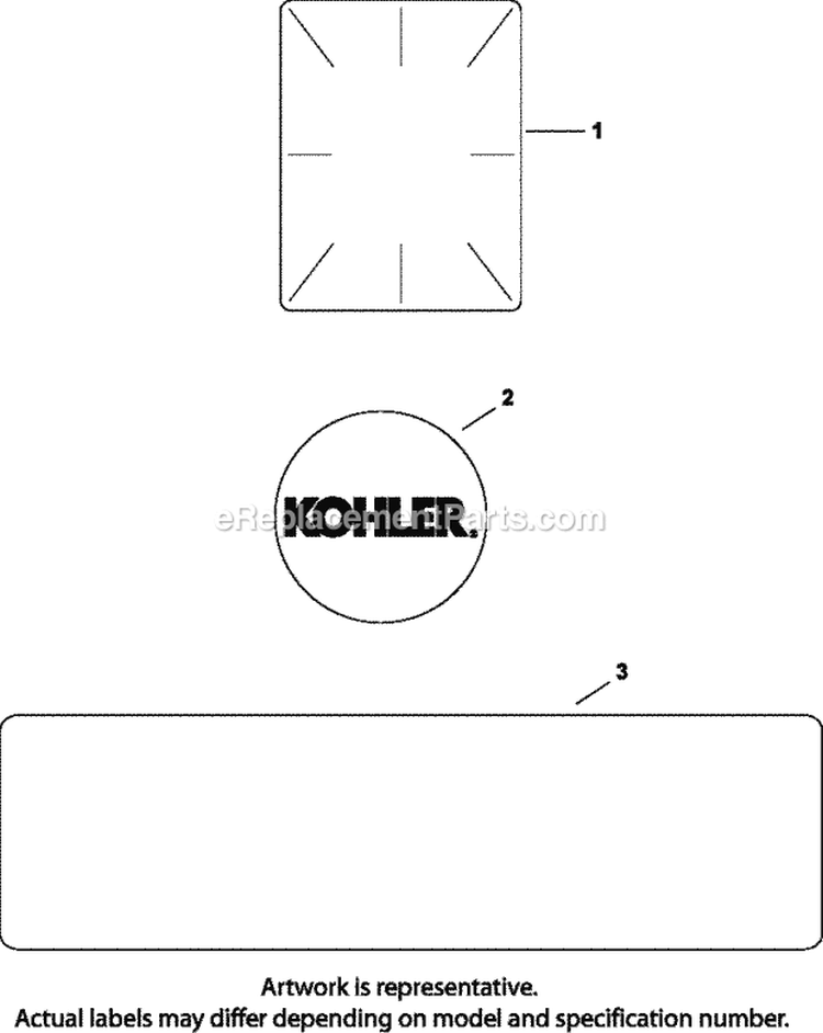 Page I Diagram and Parts List for CV17-72512  Kohler Engine