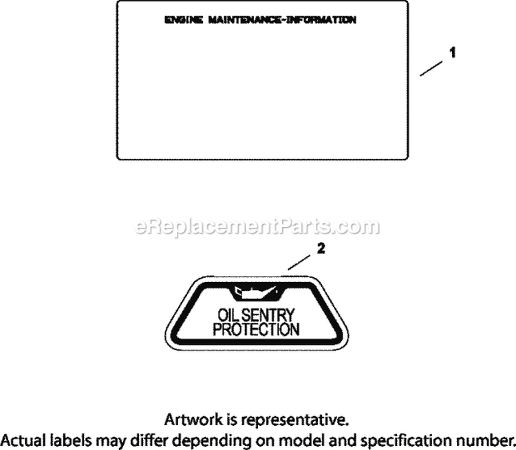 Page M Diagram and Parts List for CV18-61542  Kohler Engine