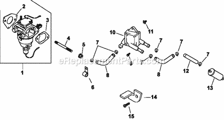 Page I Diagram and Parts List for CV18-61555  Kohler Engine