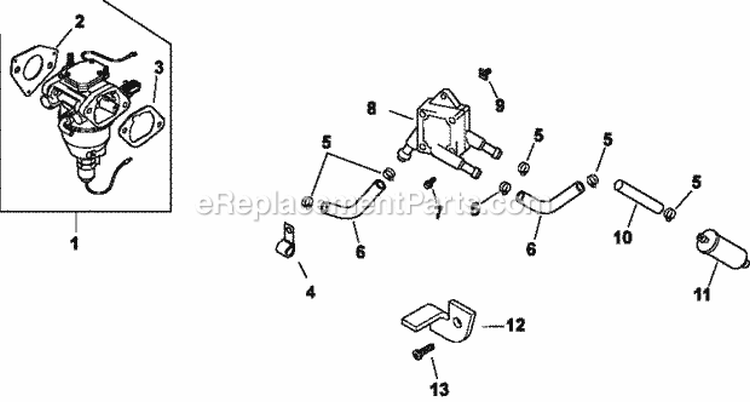 Page I Diagram and Parts List for CV18-61572  Kohler Engine