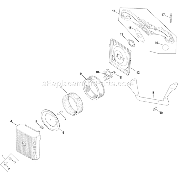 Page A Diagram and Parts List for CV18S-61574  Kohler Engine