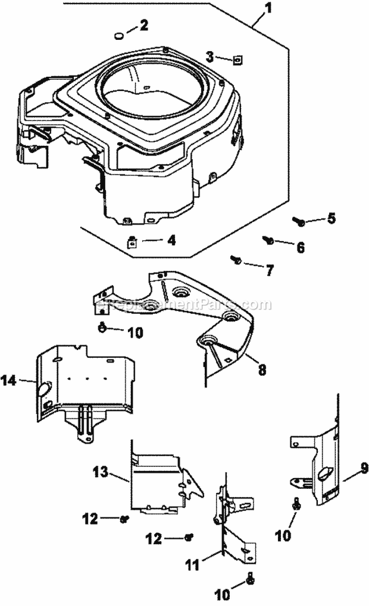 Page C Diagram and Parts List for CV20-65557  Kohler Engine