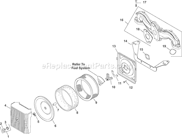 Page A Diagram and Parts List for CV20S-65599  Kohler Engine