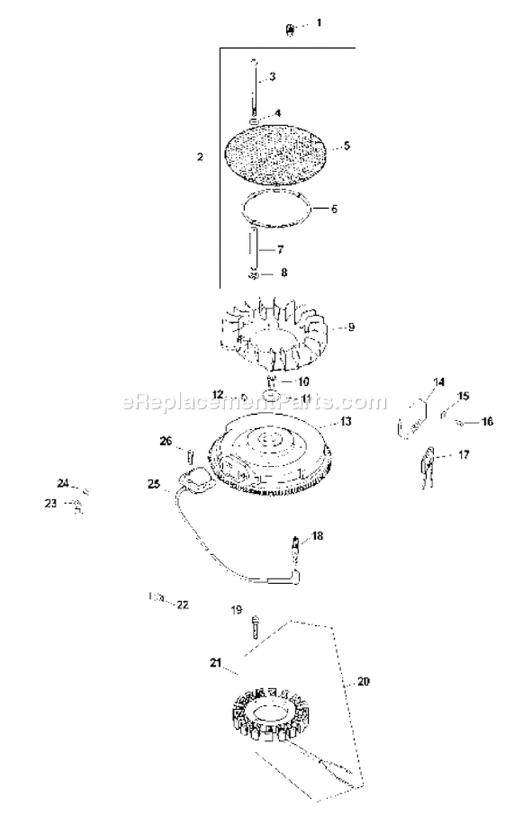 Page I Diagram and Parts List for CV20S-65601  Kohler Engine