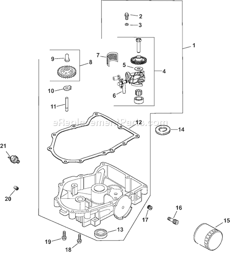 Page L Diagram and Parts List for CV20S-65606  Kohler Engine