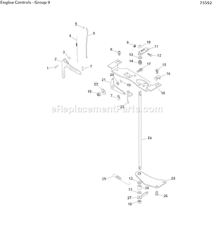 Page F Diagram and Parts List for CV20S-65607  Kohler Engine