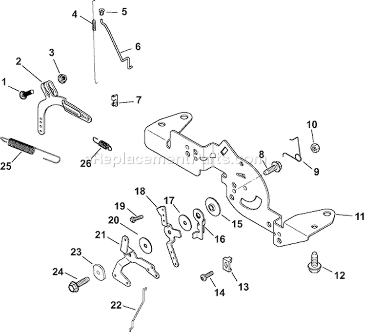 Page F Diagram and Parts List for CV18S-61576  Kohler Engine