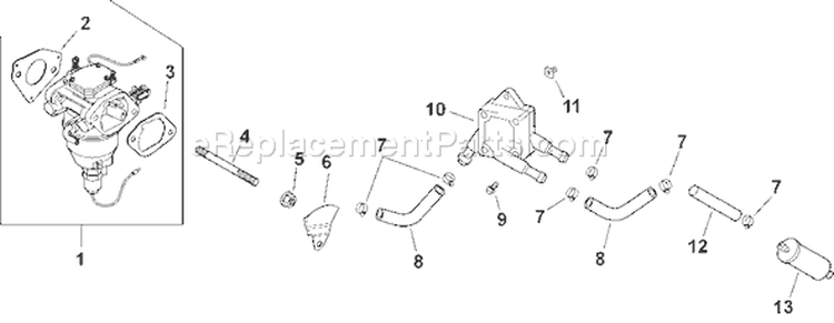 Page G Diagram and Parts List for CV20S-65616  Kohler Engine
